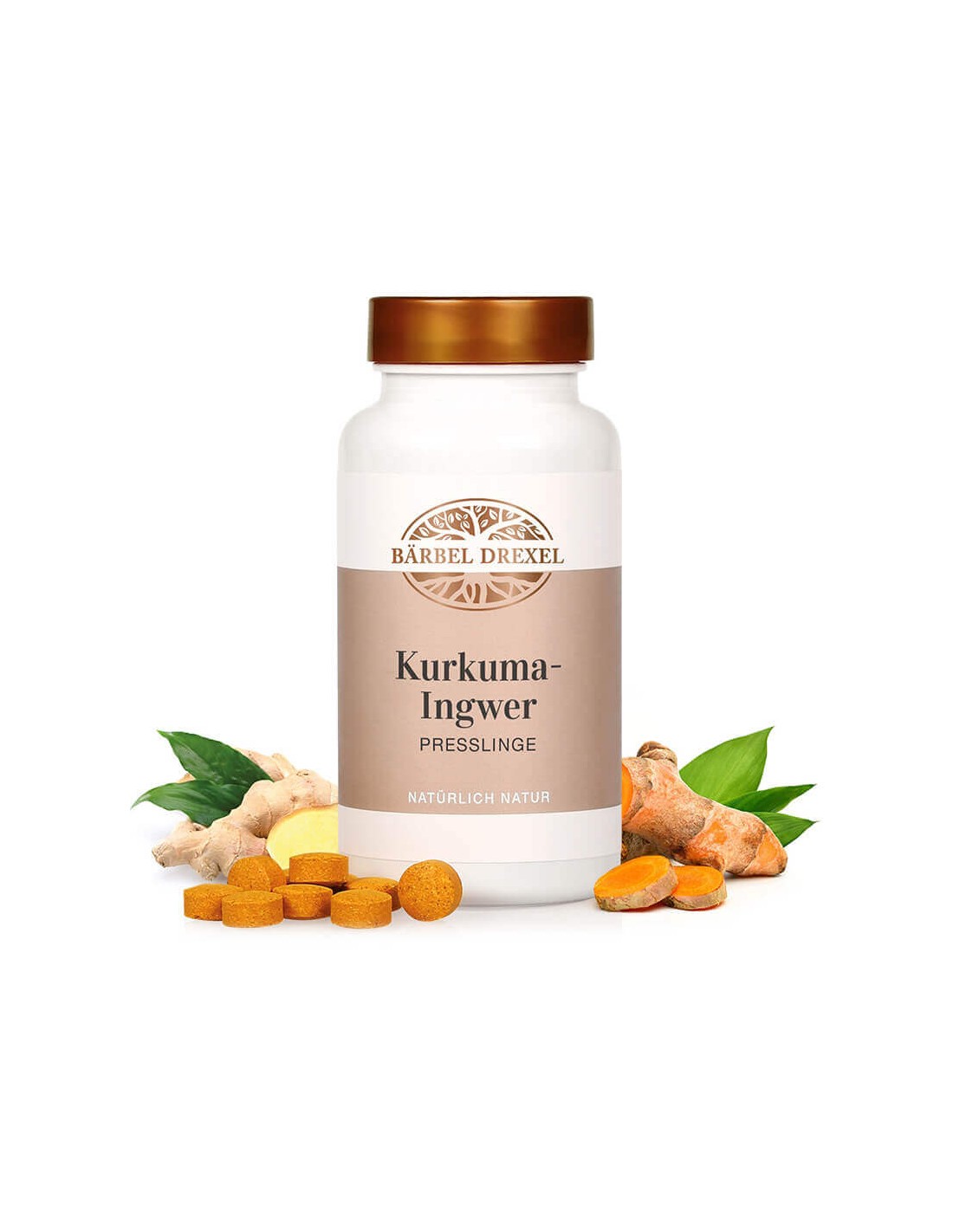 Kurkuma-Ingwer/ Kurkuma, Ingwer und Vitamine, 180 Tabletten <tc>Bärbel Drexel</tc>