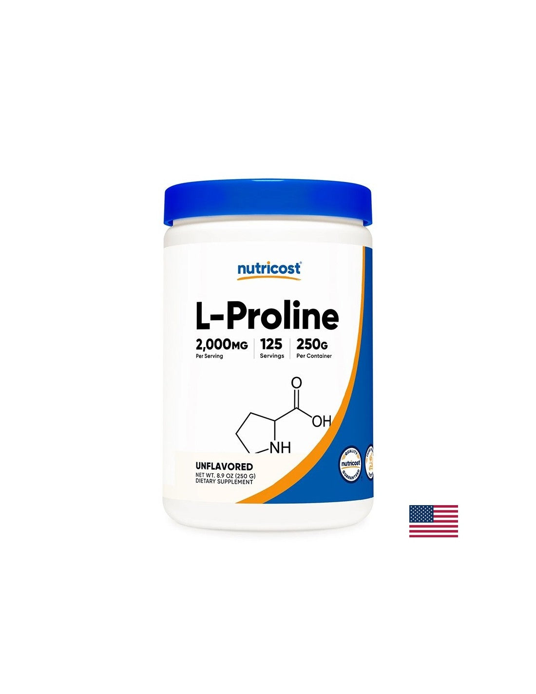 Knochen und Gelenke – L-Prolin, 2000 mg x 250 g, Pulver