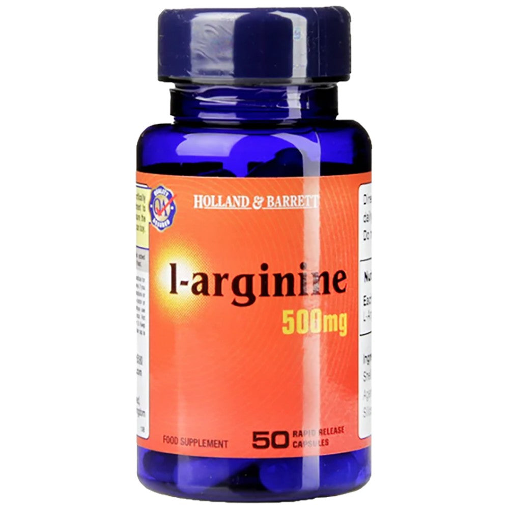 L-Arginin 500 mg – 50 Kapseln