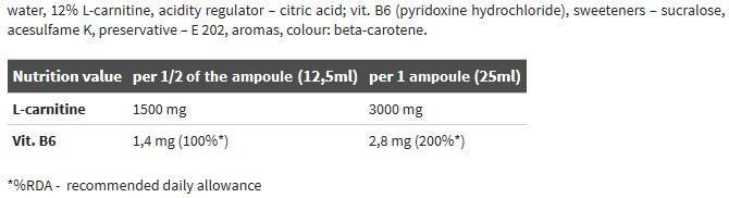 L-CARNITIN 3000 EXTREME SHOT - 25 ml