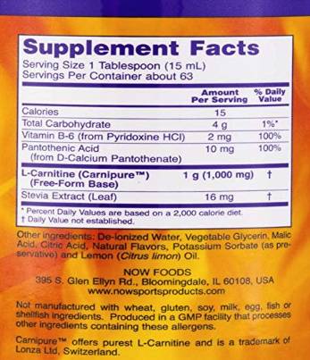 L-Carnitin-Flüssigkeit 1000 mg – 946 ml