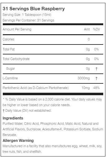 L-Carnitin Liquid XS 3000 473 ml