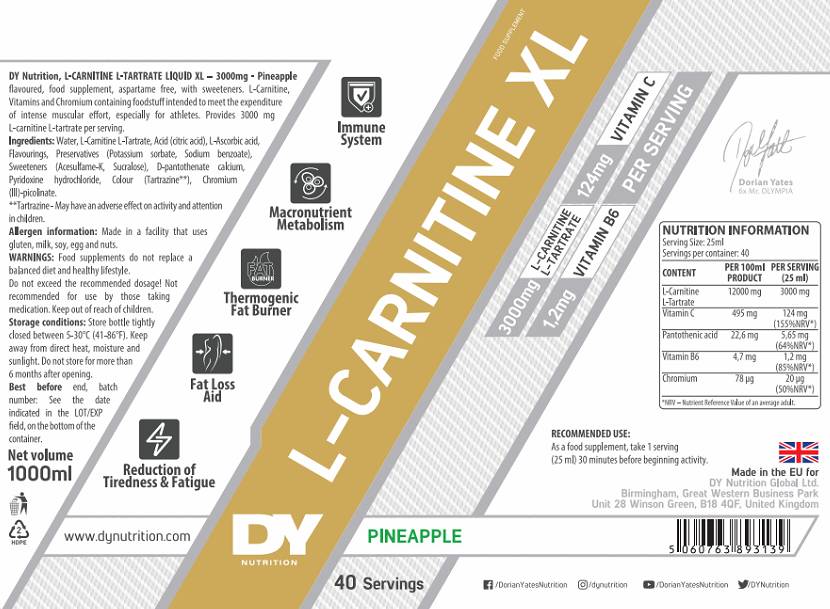L-Carnitin XL Liquid - 1000 ml