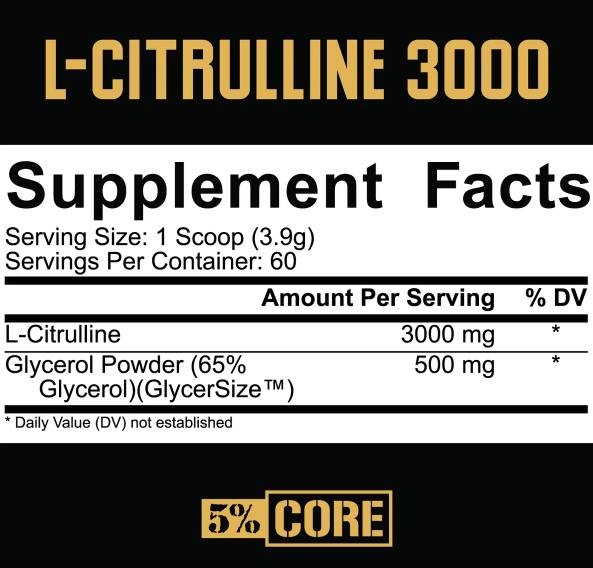 L-Citrullin 3000 | mit GlycerSize™ – 234 Gramm