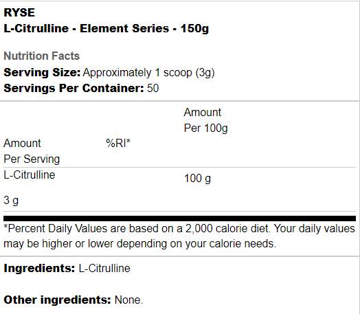 L-Citrullin | Element-Serie – 150 Gramm