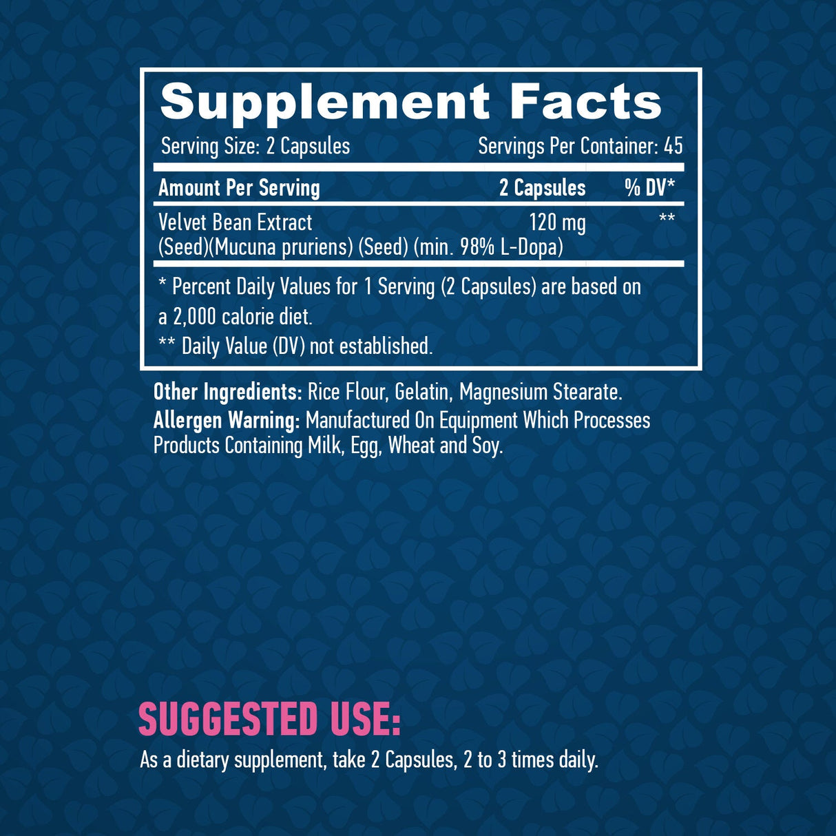 L-DOPA/Mucuna Pruriens-Extrakt/ 90 Kapseln.