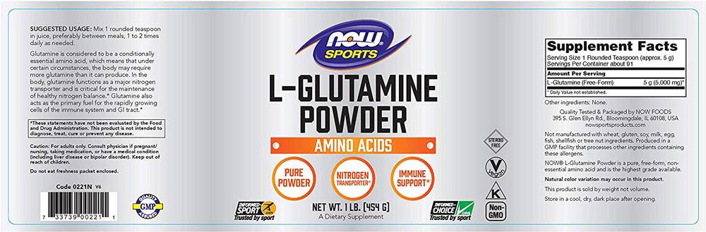 L-Glutamin-Pulver – 454 Gramm