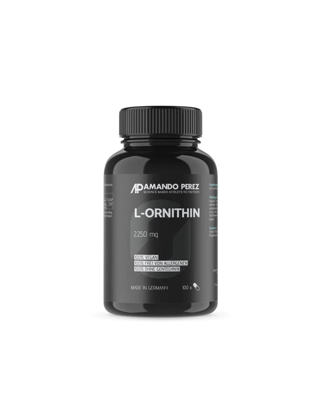 Entgiftung – L-Ornithin (L-Ornithin) Amando Perez, 100 Kapseln