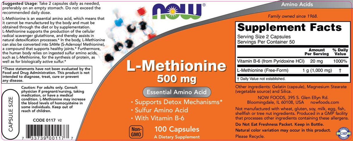 L-Methionin – 100 Kapseln