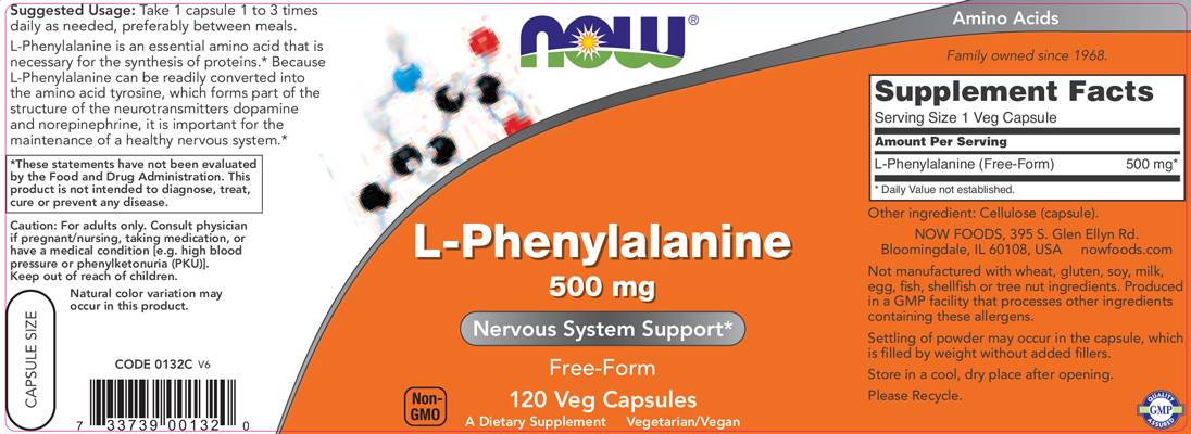 L-Phenylalanin 500 mg – 120 Kapseln