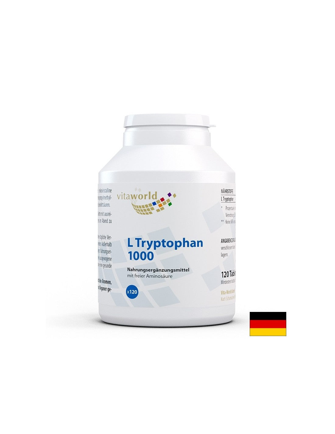 Stress und Schlaflosigkeit – L-Tryptophan, 1000 mg x 120 Tabletten