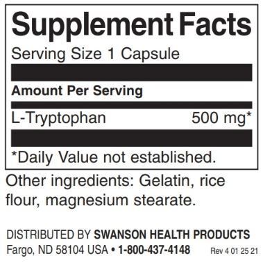 L-Tryptophan 500 mg/60 Kapseln - 0
