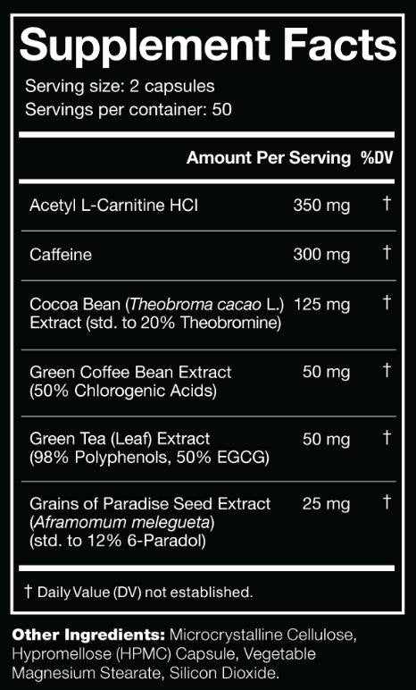 Das Omen! Thermogener Fettbrenner - 100 Kapseln