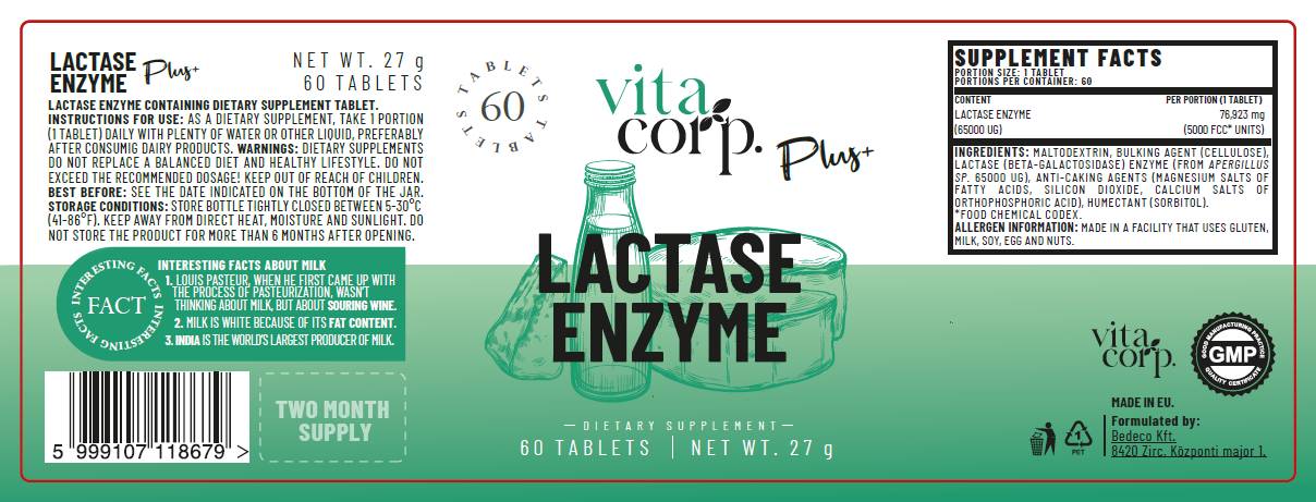 Laktase-Enzym – 60 Tabletten