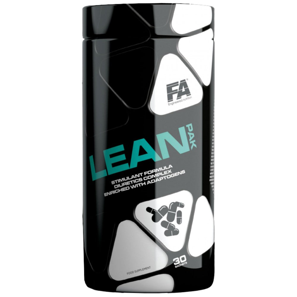 Lean Pak | Ultimative Fettverbrennungsformel mit Thermogenika, Diuretika und Adaptogenen – 30 Päckchen