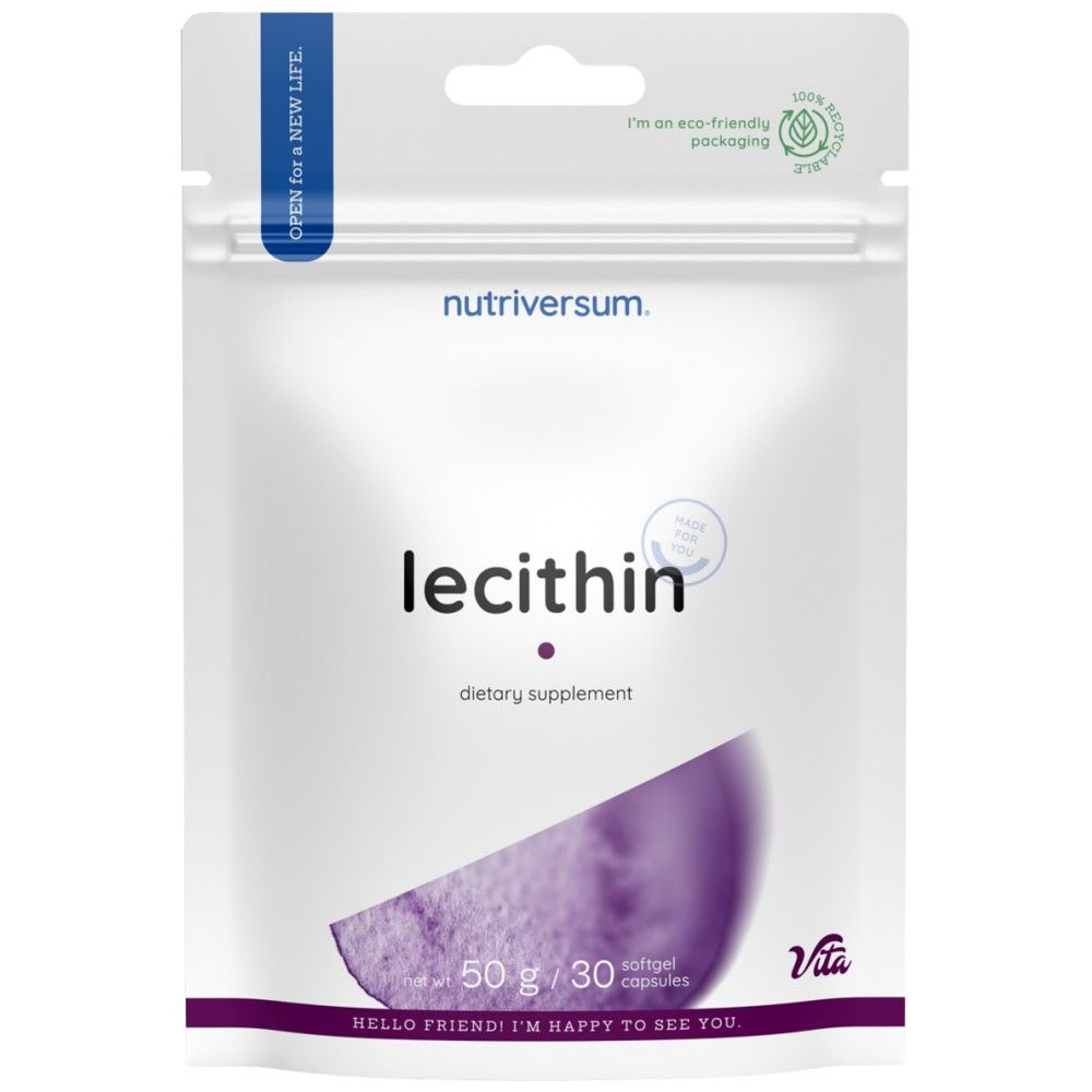 Lecithin 1200 mg | Aus Sojaöl – 30 Kapseln