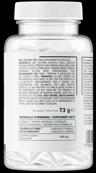 Lecithin 700 mg 90 Kapseln