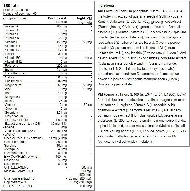 LevroArmour AM & PM Formula – 2 x 90 Tabletten
