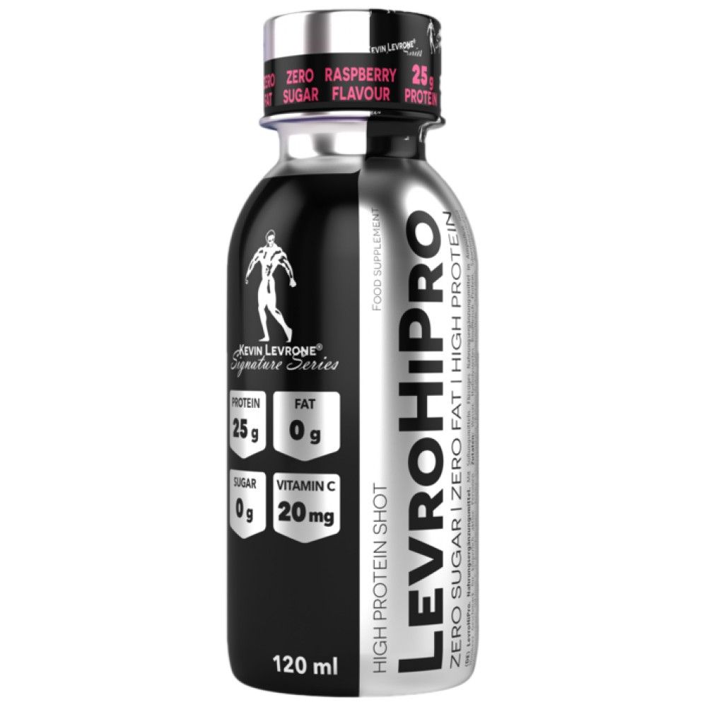 LevroHiPro Shot/25 g hydrolysiertes Rindfleischprotein ohne Zucker – 120 ml