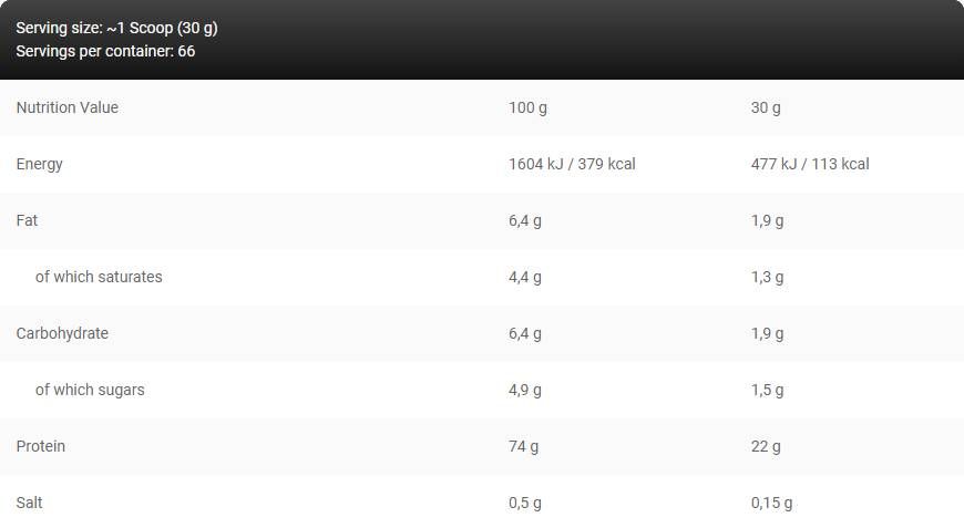 LevroWhey Supreme/100 % Molkenprotein – 2000 Gramm