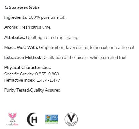 Limettenöl | 100 % reine Citrus Aurantifolia – 30 ml