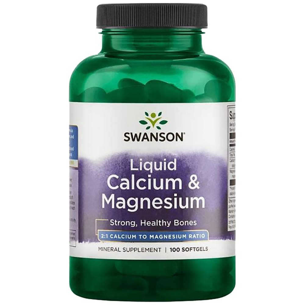 Flüssiges Kalzium und Magnesium – 100 Gelkapseln