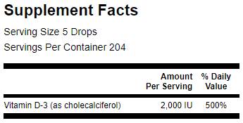Flüssiges Vitamin D3/400 IE pro Tropfen 29,6 ml