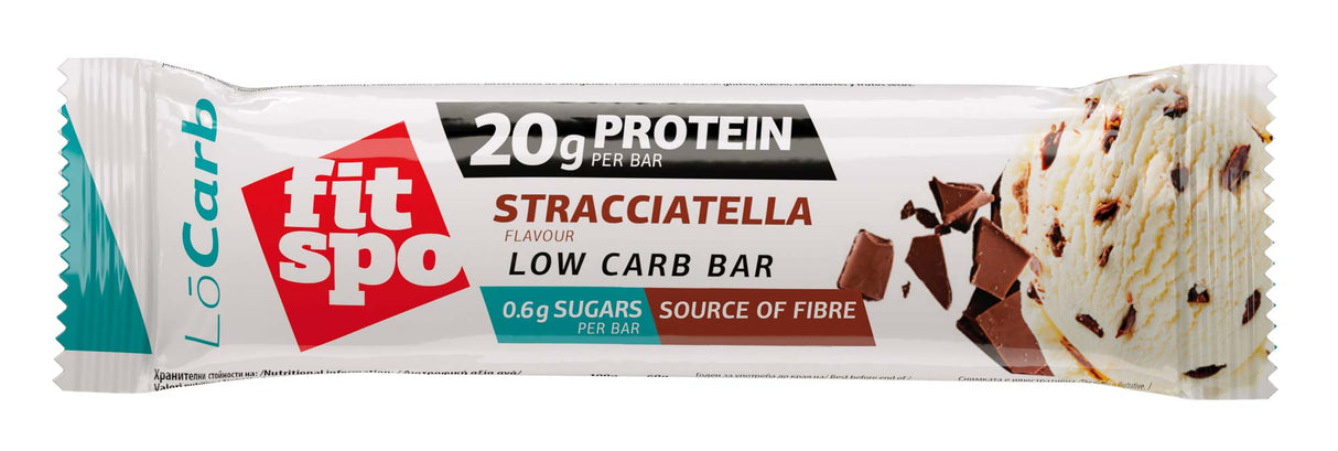 Low Carb Proteinriegel | Keto-freundliche Stracciatella x 60 Gramm