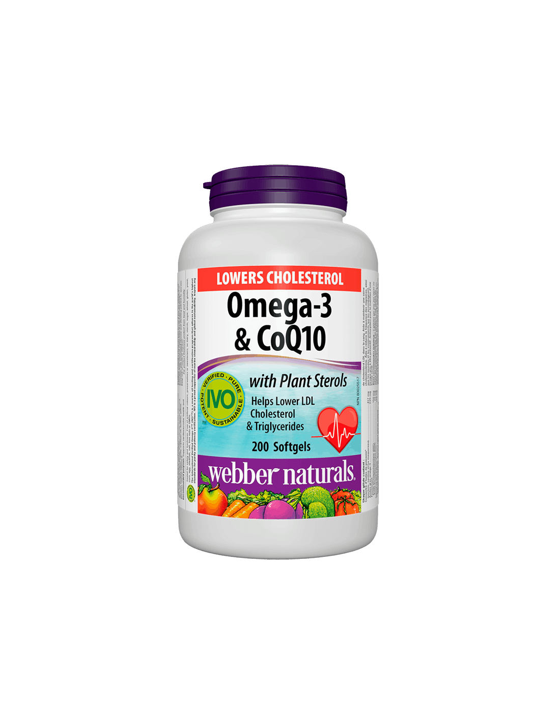 Senkt den Cholesterinspiegel Omega-3 und CoQ10 + Pflanzensterine/Omega-3 mit Coenzym Q10 und Phytosterolen x 200 Softgel-Kapseln