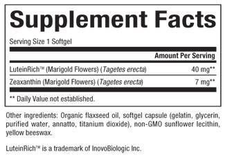 Lutein 40 mg – 60 Kapseln