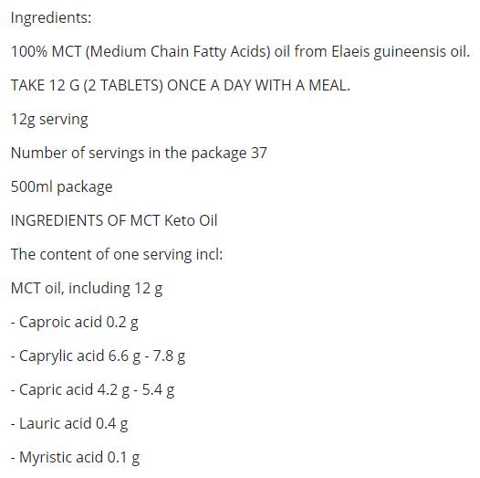 MCT-Ketoöl – 500 ml