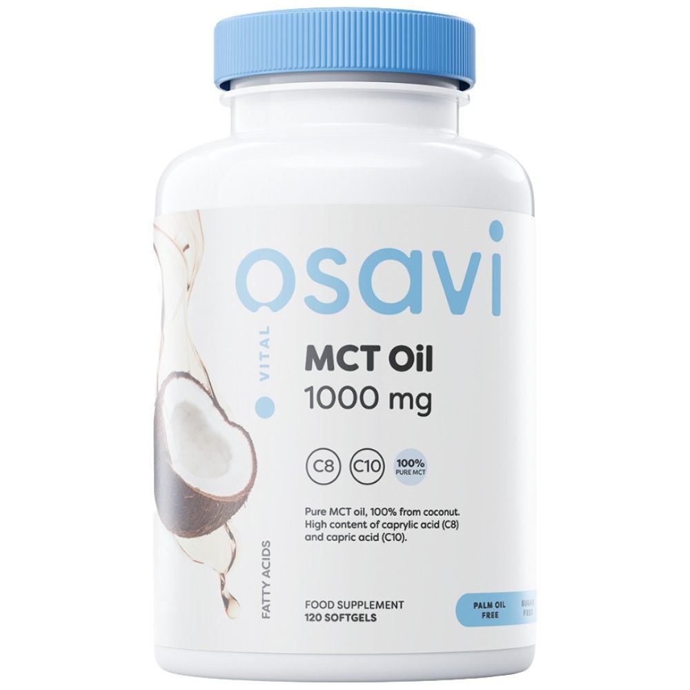 MCT-Öl 1000 mg | C8 + C10 – 180 Kapseln