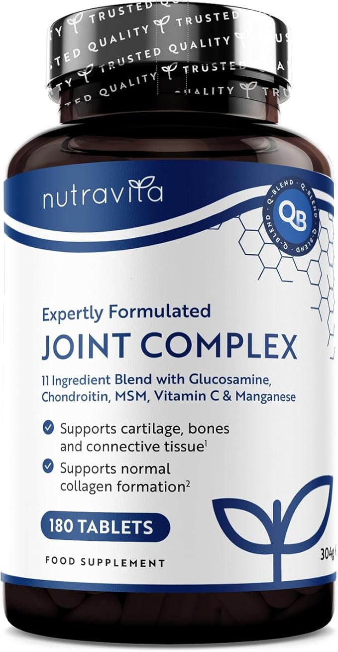Gelenkkomplex mit Glucosamin, Chondroitin, MSM und Mangan – 180 Tabletten (für 6 Monate)
