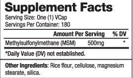 MSM 500 mg/180 Kapseln