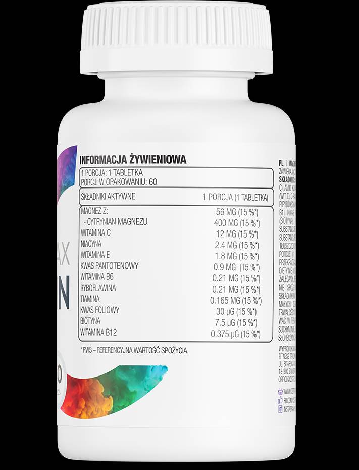 Magnez Max + Vitamin 60 Tabletten