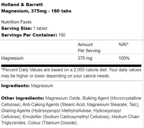 Magnesium 375 mg – 90 Tabletten
