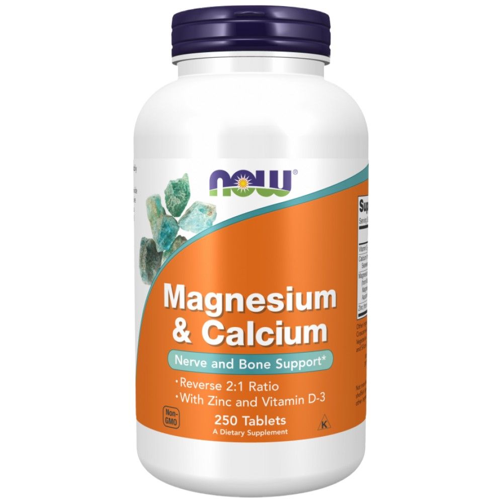 Magnesium und Kalzium | mit Vitamin D3 & L-OptiZinc – 250 Tabletten