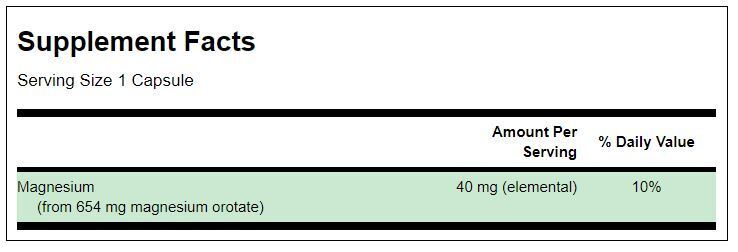 Magnesiumorotat 40 mg – 60 Kapseln