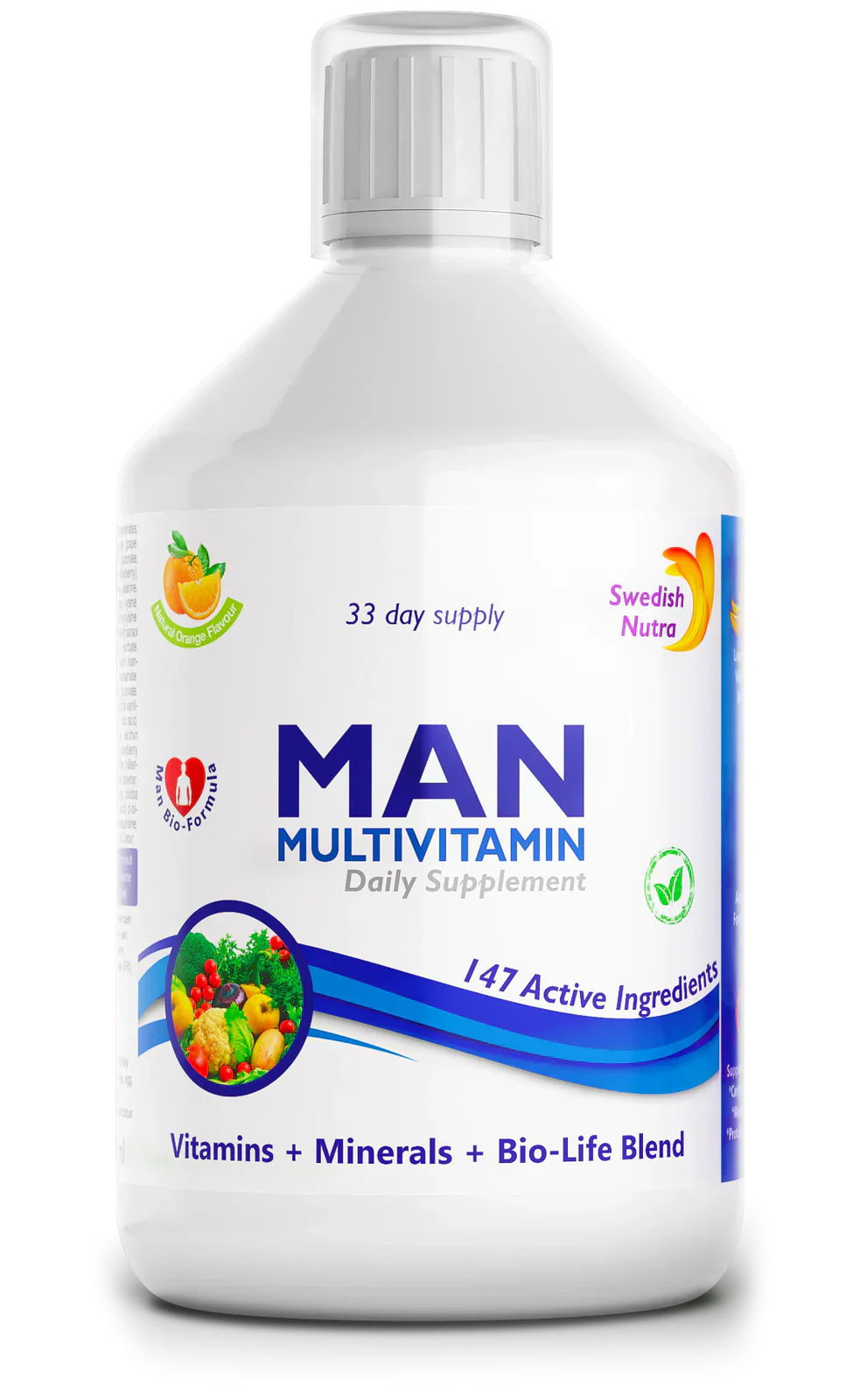 Man Multivitamine für Männer mit Kollagen 1497 mg – 147 Wirkstoffe /500 ml/