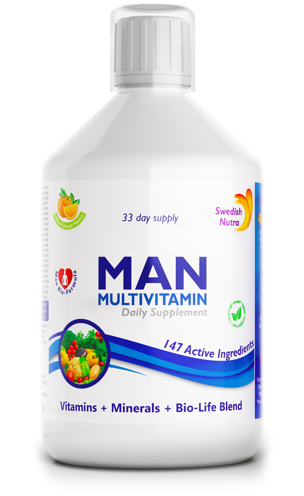 Man Multivitamine für Männer mit Kollagen 1497 mg – 147 Wirkstoffe /500 ml/