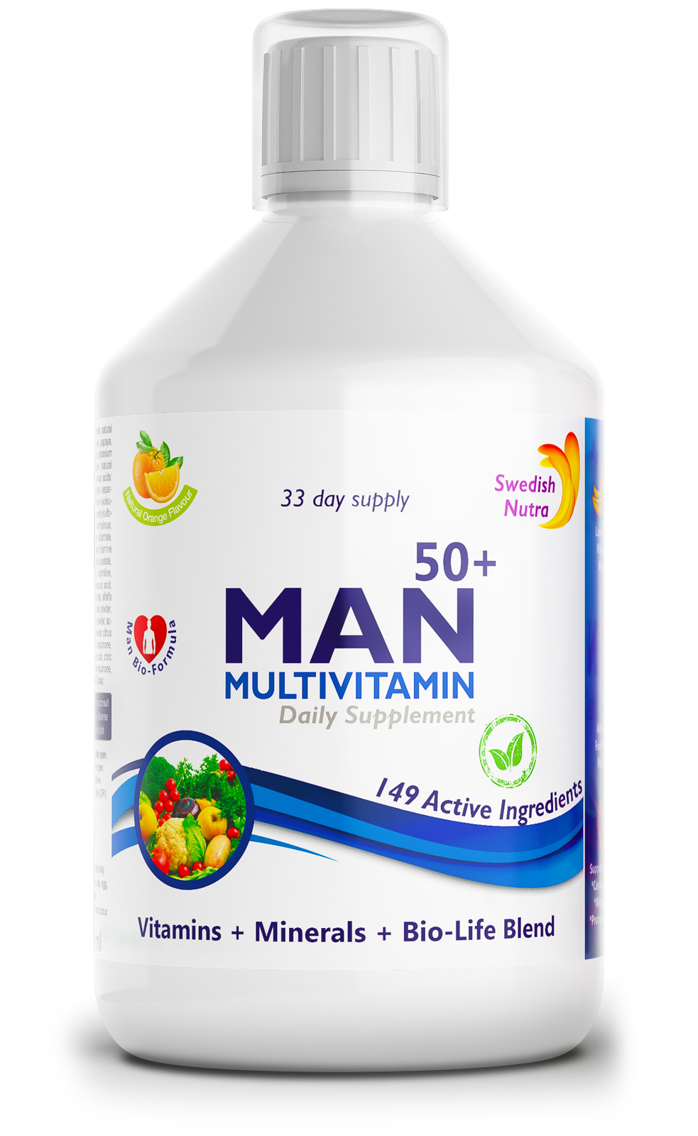 Man 50+ Multivitamine für Männer mit Kollagen 1497 mg – 149 Wirkstoffe /500 ml/