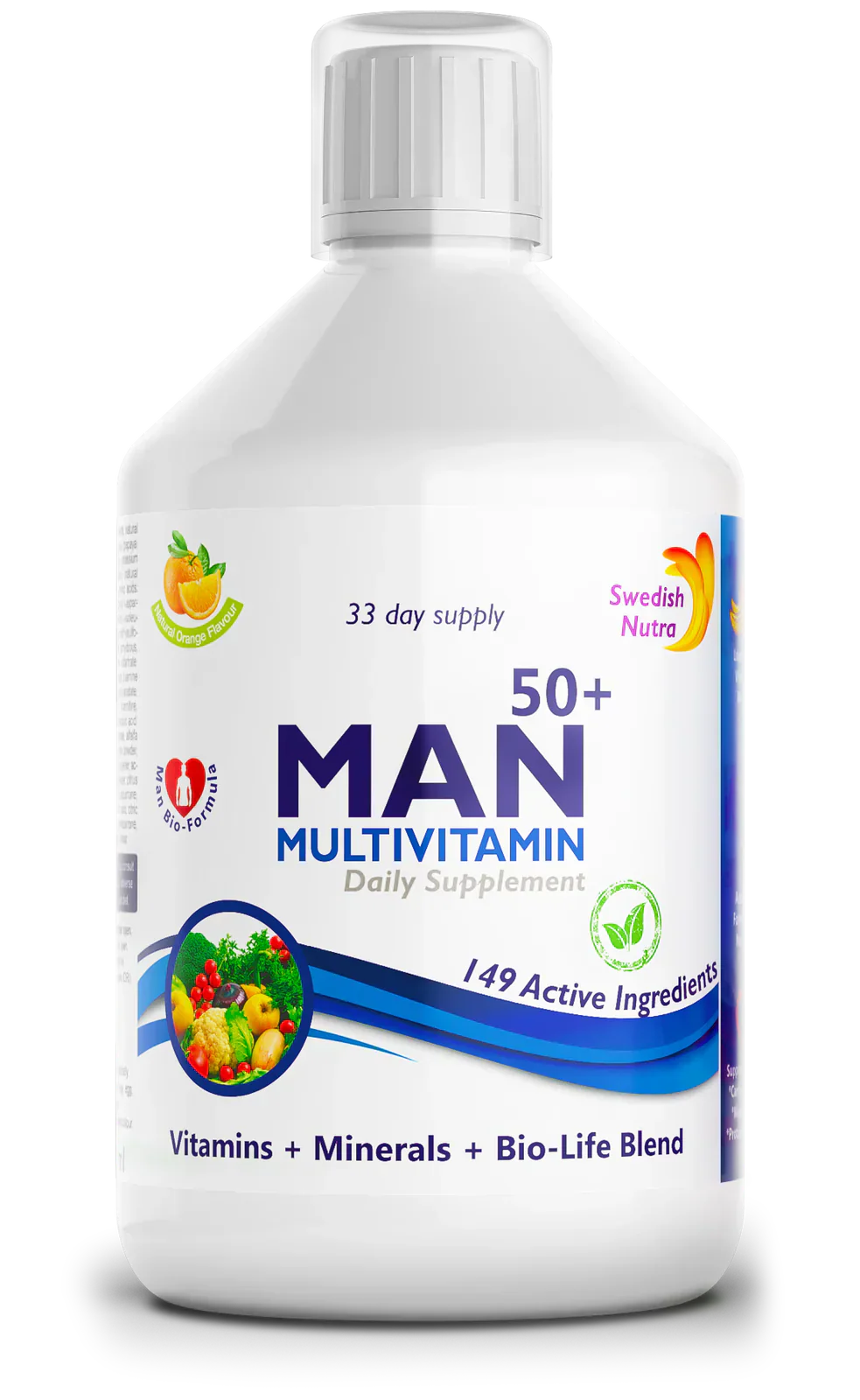 Man 50+ Multivitamine für Männer mit Kollagen 1497 mg – 149 Wirkstoffe /500 ml/