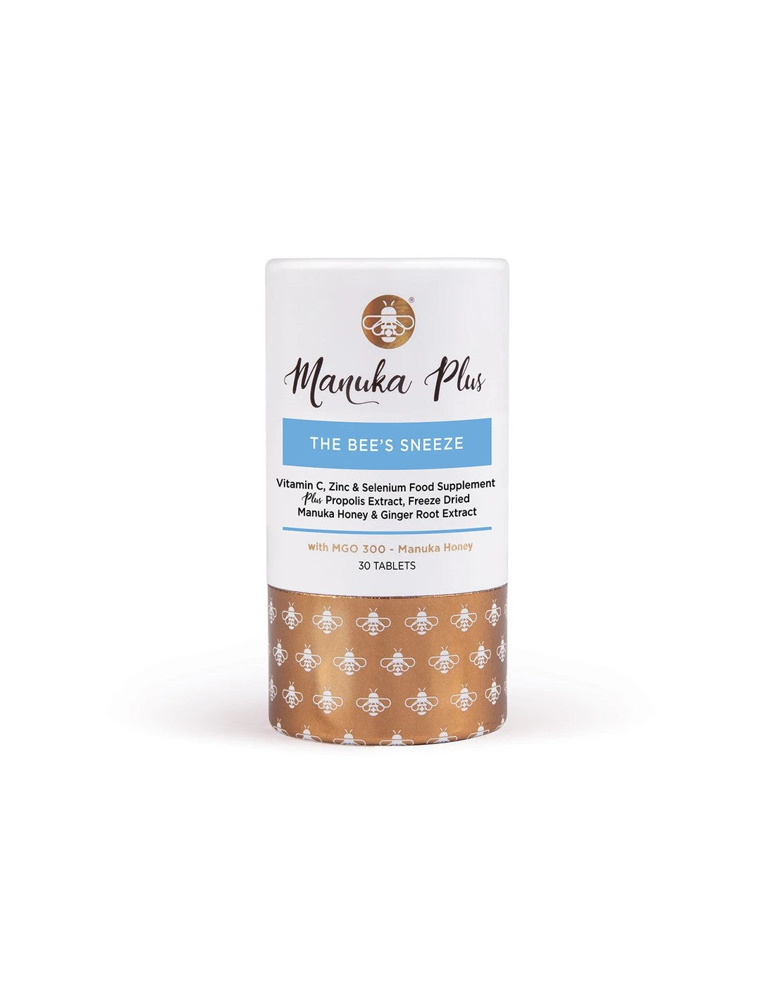 Manuka Plus® The Bee's Sneeze/ Formel für starke Immunität mit Manuka-Honig MGO 300 x 30 Tabletten