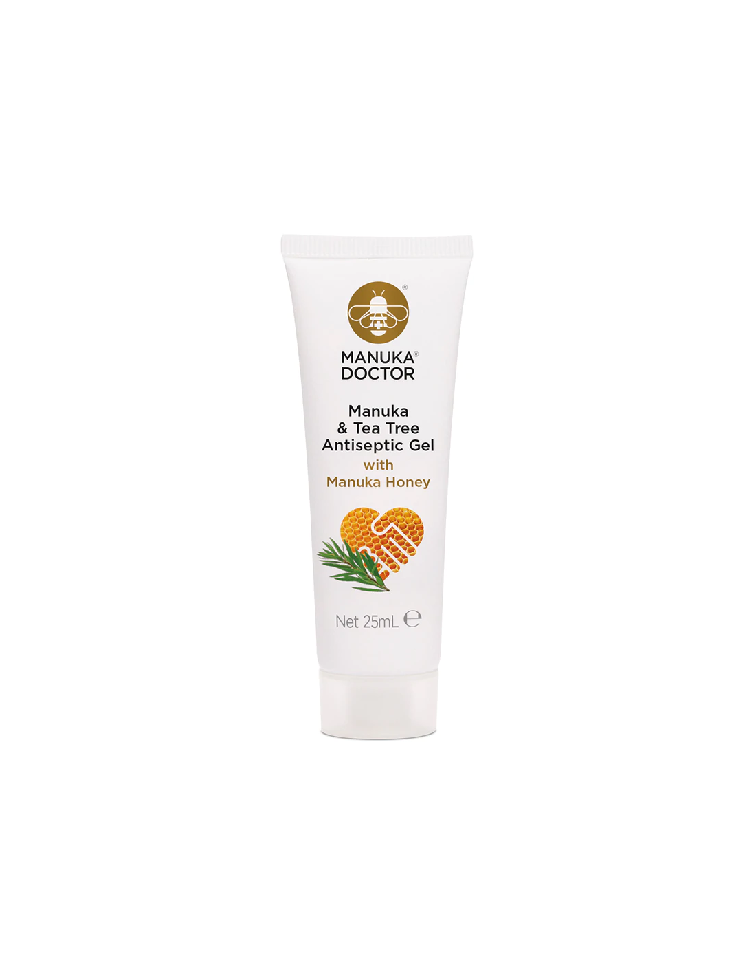 Manuka- und Teebaum-Antiseptikum-Gel mit Manuka-Honig, 25 ml