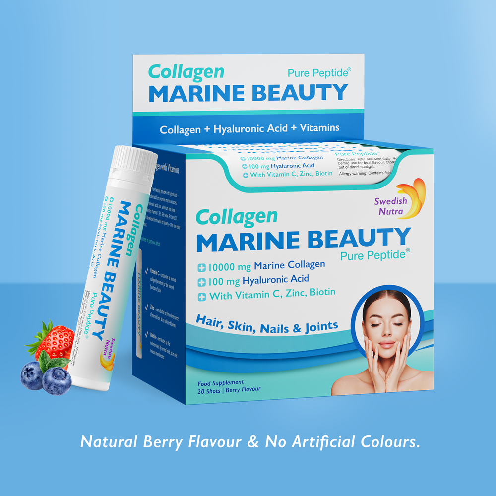 Fischkollagen Marine Beauty 10000 mg mit Hyaluronsäure 100 mg /20 x 25 ml/