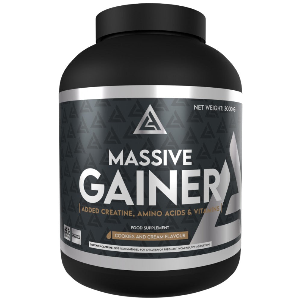 Massiver Gainer | mit Kreatin, Aminosäuren und Vitaminen – 3000 Gramm