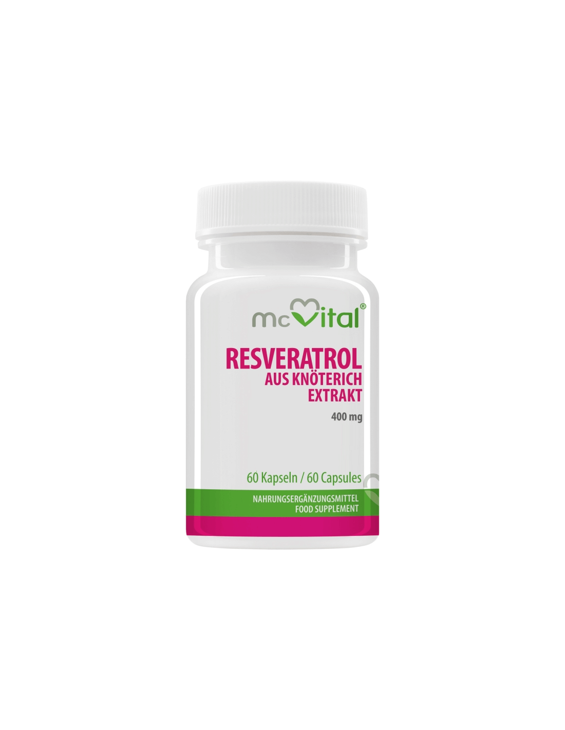 Kreislauf, Herz-Kreislauf-System – McVital Resveratrol (aus japanischer Eileiterknolle), 60 Kapseln