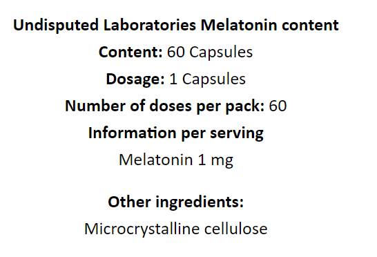Melatonin 1 mg – 60 Kapseln