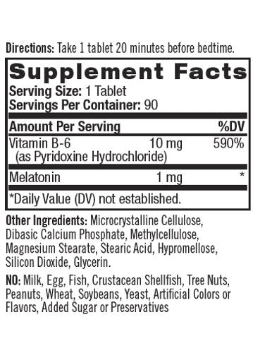 Melatonin 1 mg – zeitverzögerte Freisetzung/90 Tabs