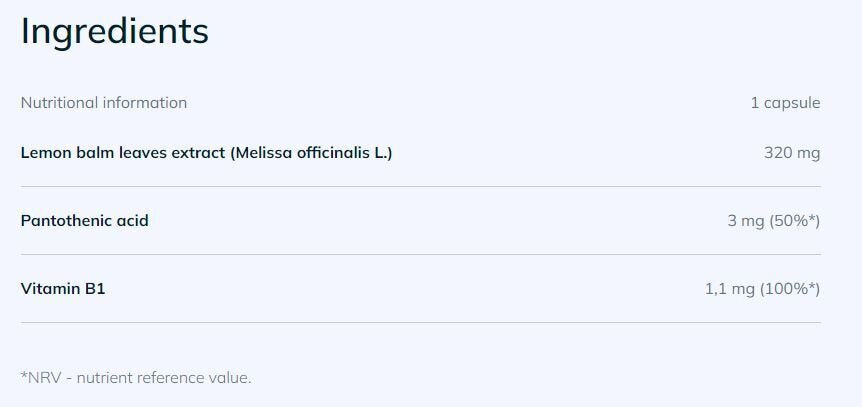 MOTHER MINUTE/Melisa Premium/30 Kapseln <tc>Olimp</tc>